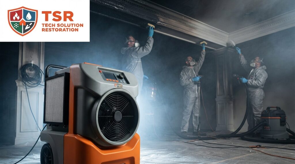 Fire damage restoration