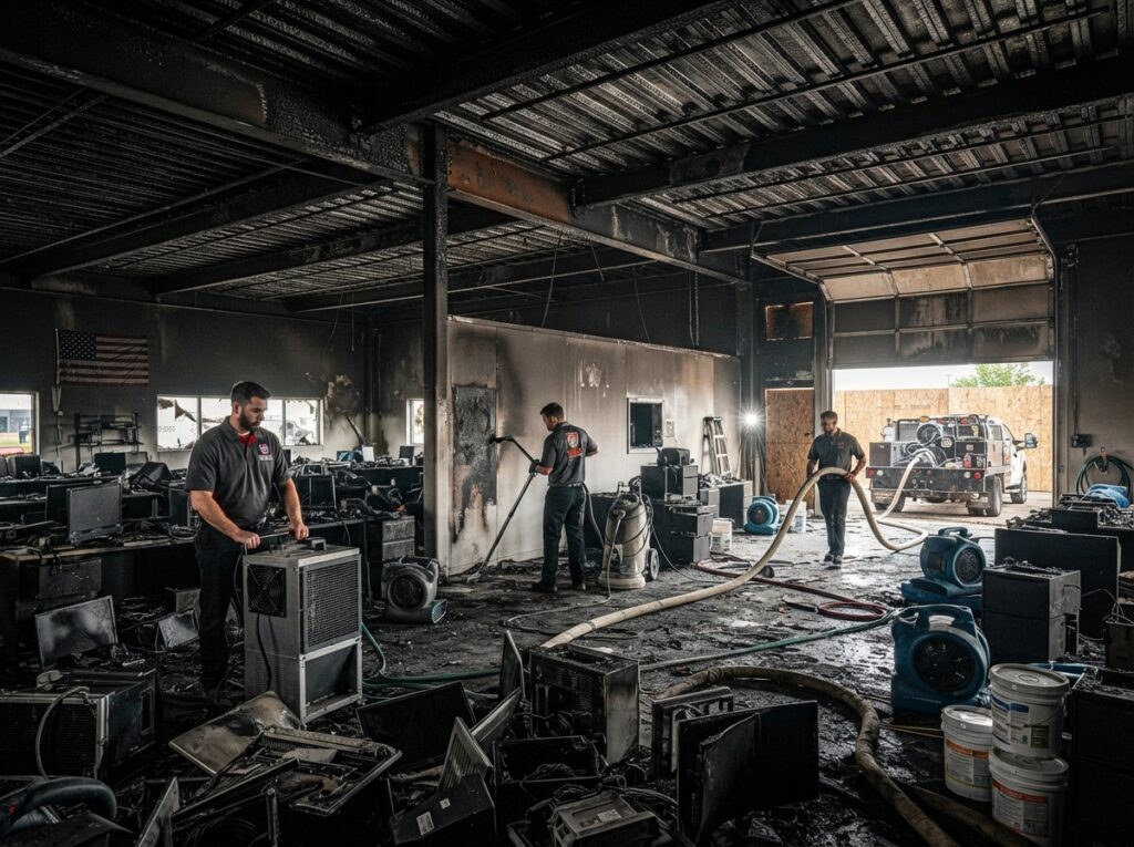 commercial fire damage restoration